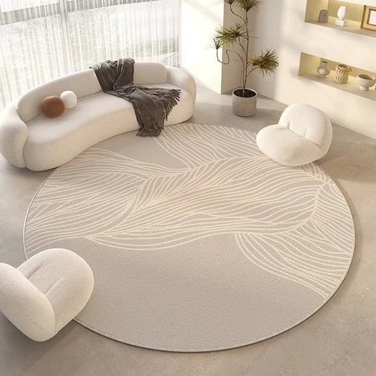 Tapis Rond Salon Élégance Discrète - Mon Tapis Design