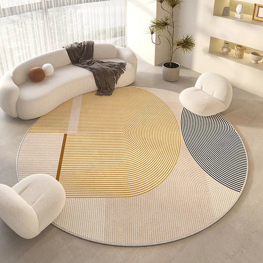 Tapis Rond Salon Look Contemporain - Mon Tapis Design