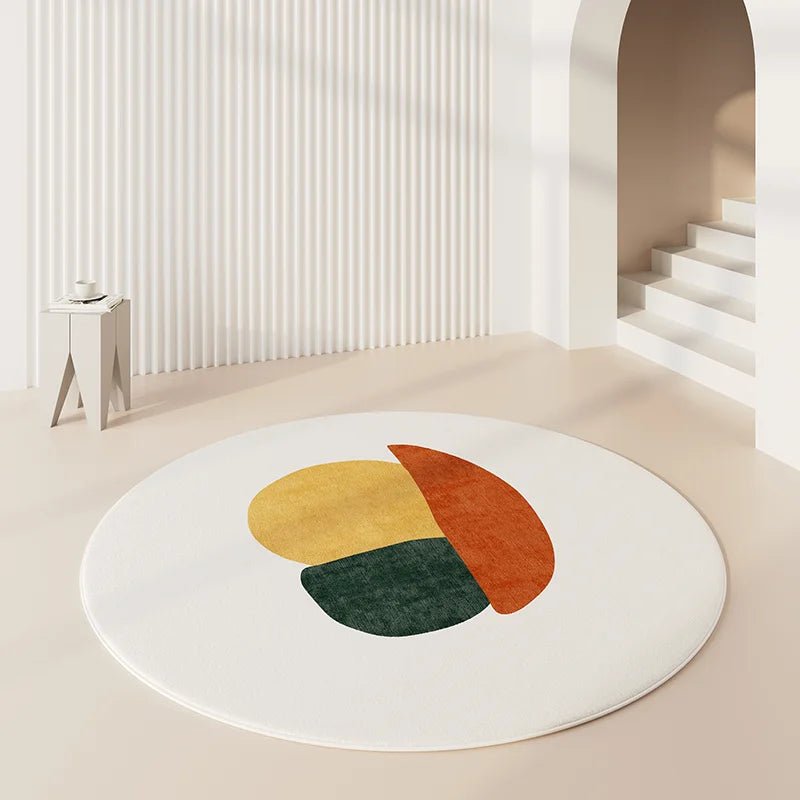 Tapis Rond Salon Motifs Bohèmes - Mon Tapis Design