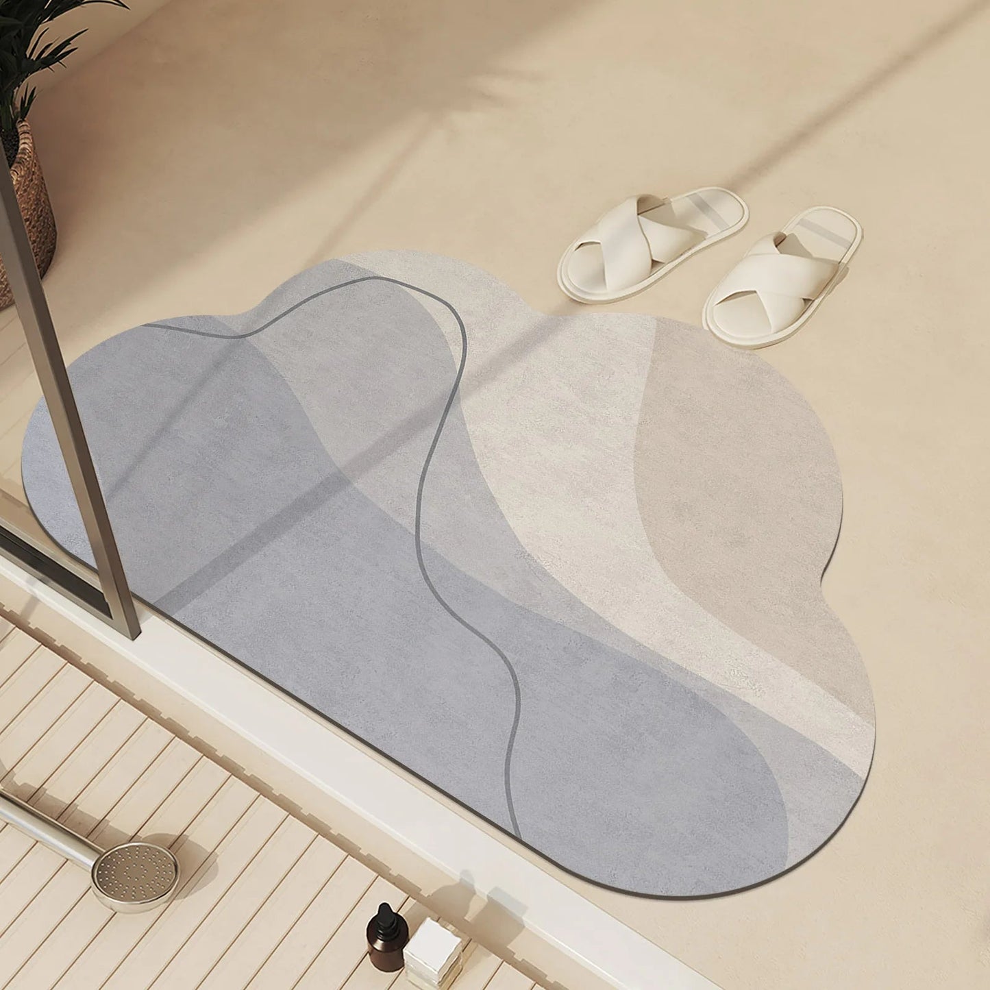 Tapis Salle de Bain Minimaliste Élégant - Mon Tapis Design