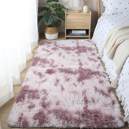 Tapis De Chambre Doux Violet Tie-Dye - Mon Tapis Design