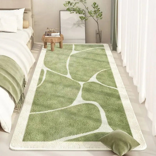 Tapis De Chambre Minimaliste Vert - Mon Tapis Design