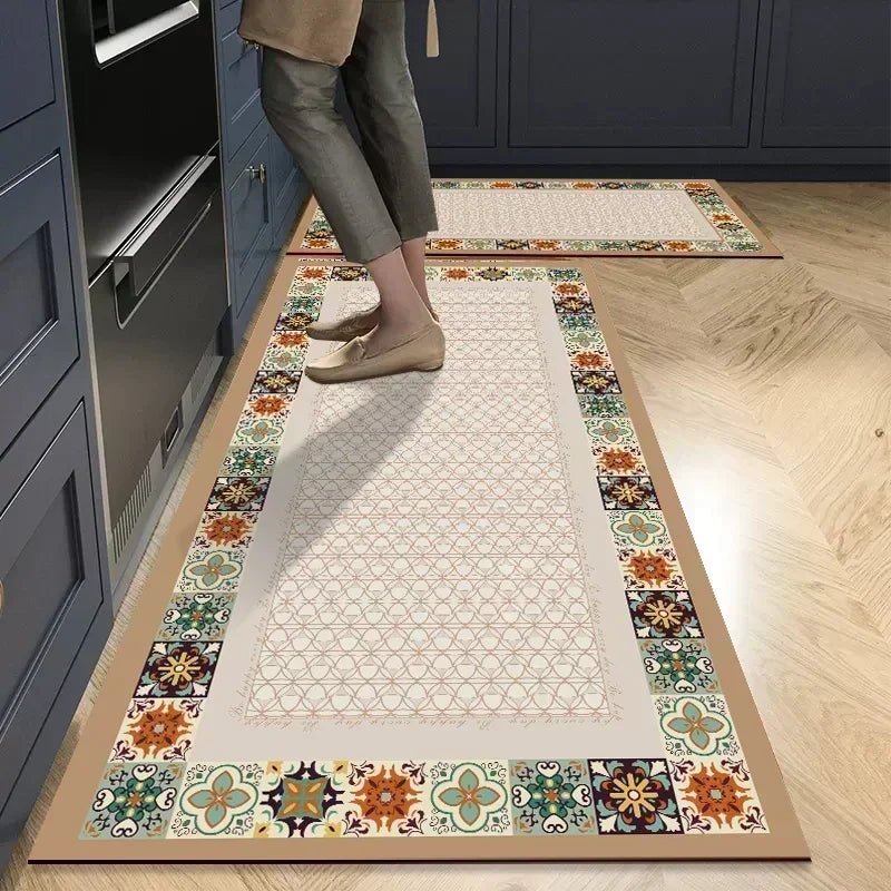 Tapis De Cuisine Chic Carreaux Mosaïques - Mon Tapis Design