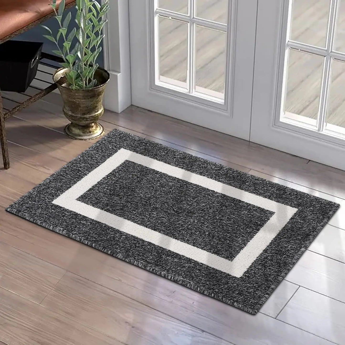 Tapis d'Entrée Noir - Mon Tapis Design