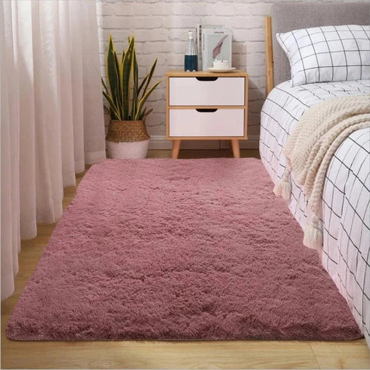 Tapis Shaggy Rose Foncé - Mon Tapis Design