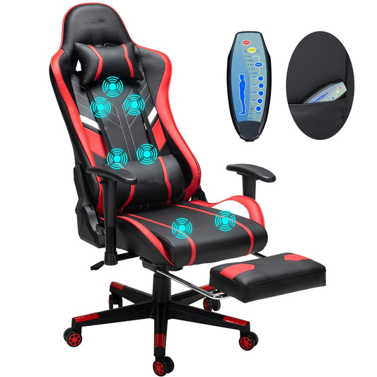 Chaise à Massage Rouge et Noire - Mon Tapis Design