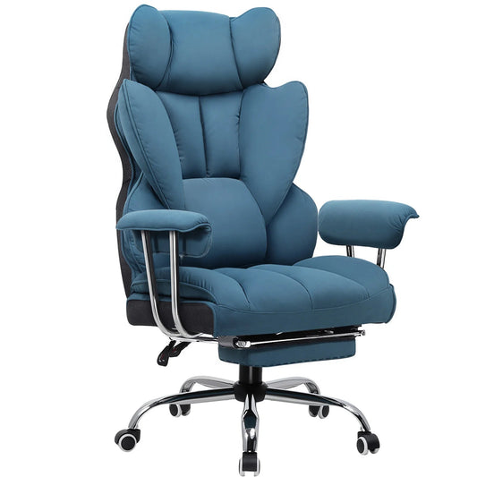 Chaise de Bureau Confortable Bleue - Mon Tapis Design