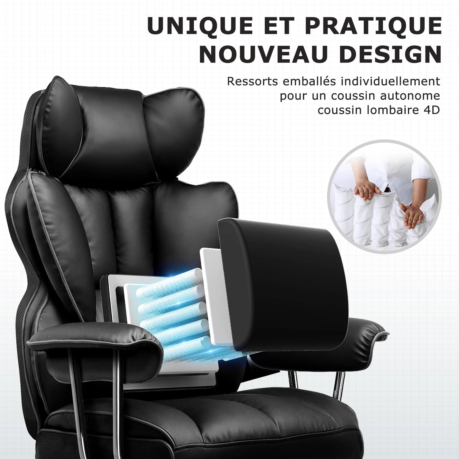 Chaise de Bureau Confortable Rose - Mon Tapis Design