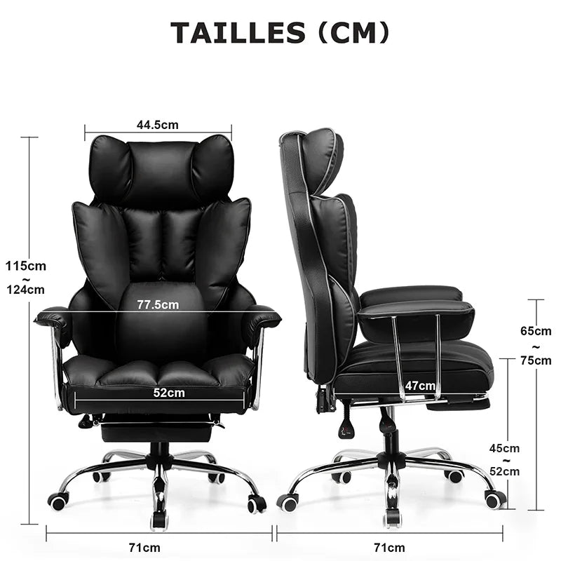Chaise de Bureau Confortable Rose - Mon Tapis Design