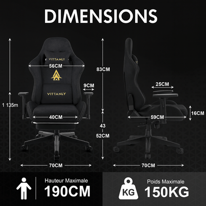Chaise de Bureau Ergonomique Vert - Mon Tapis Design