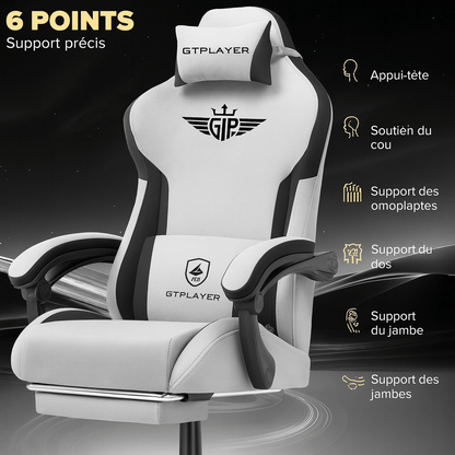 Chaise de Bureau Gaming Rouge - Mon Tapis Design