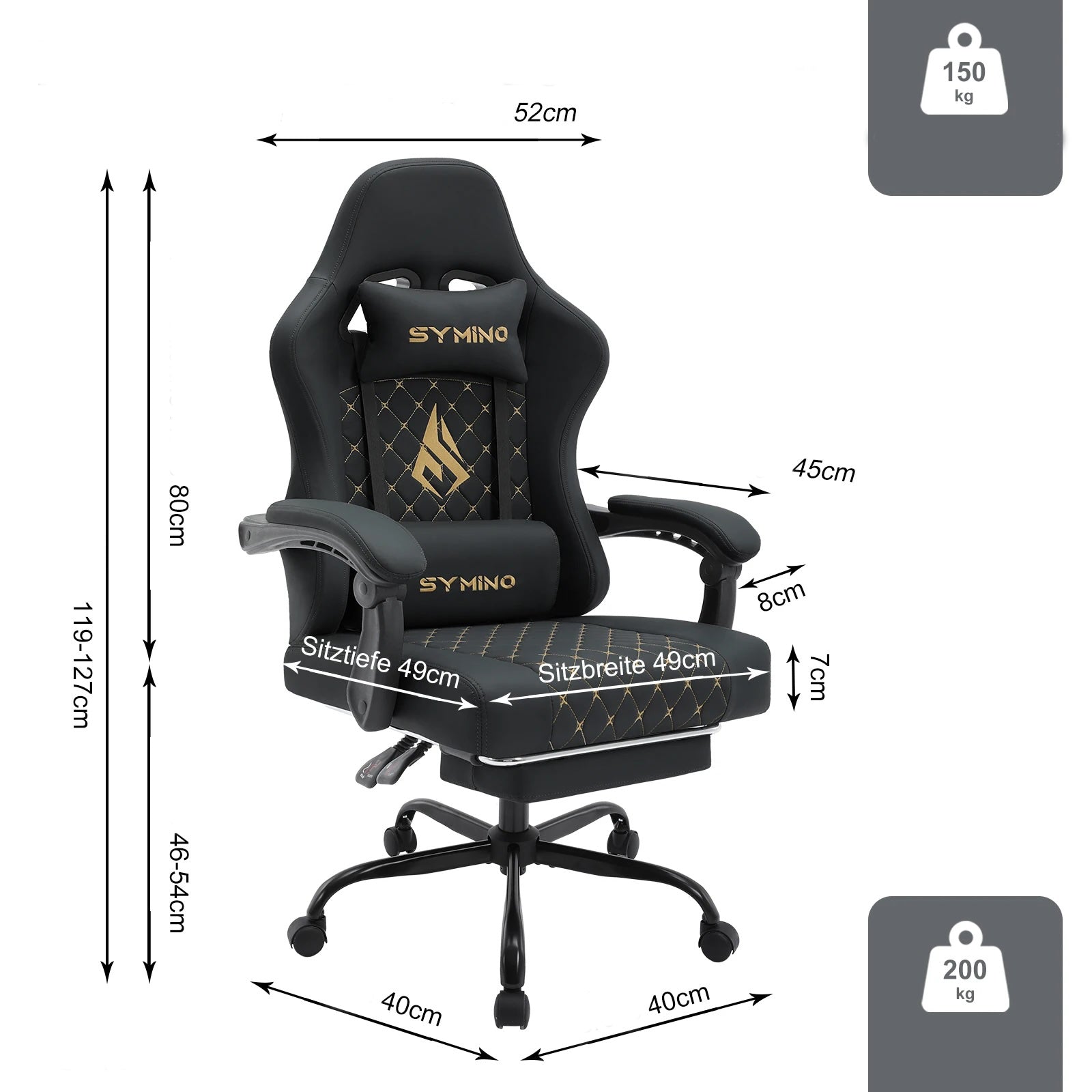 Chaise de Gaming Bleue Clair - Mon Tapis Design