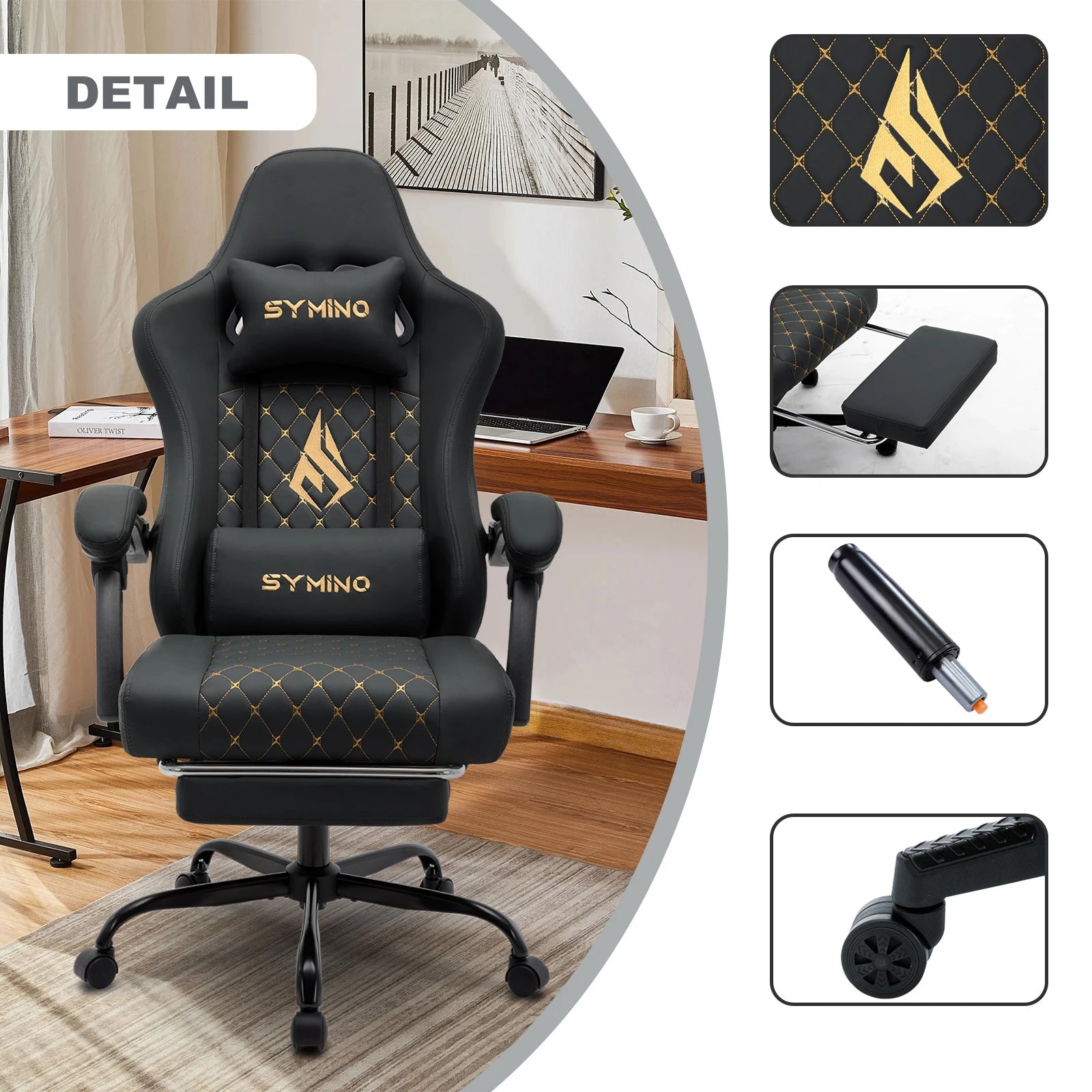 Chaise de Gaming Bleue Clair - Mon Tapis Design