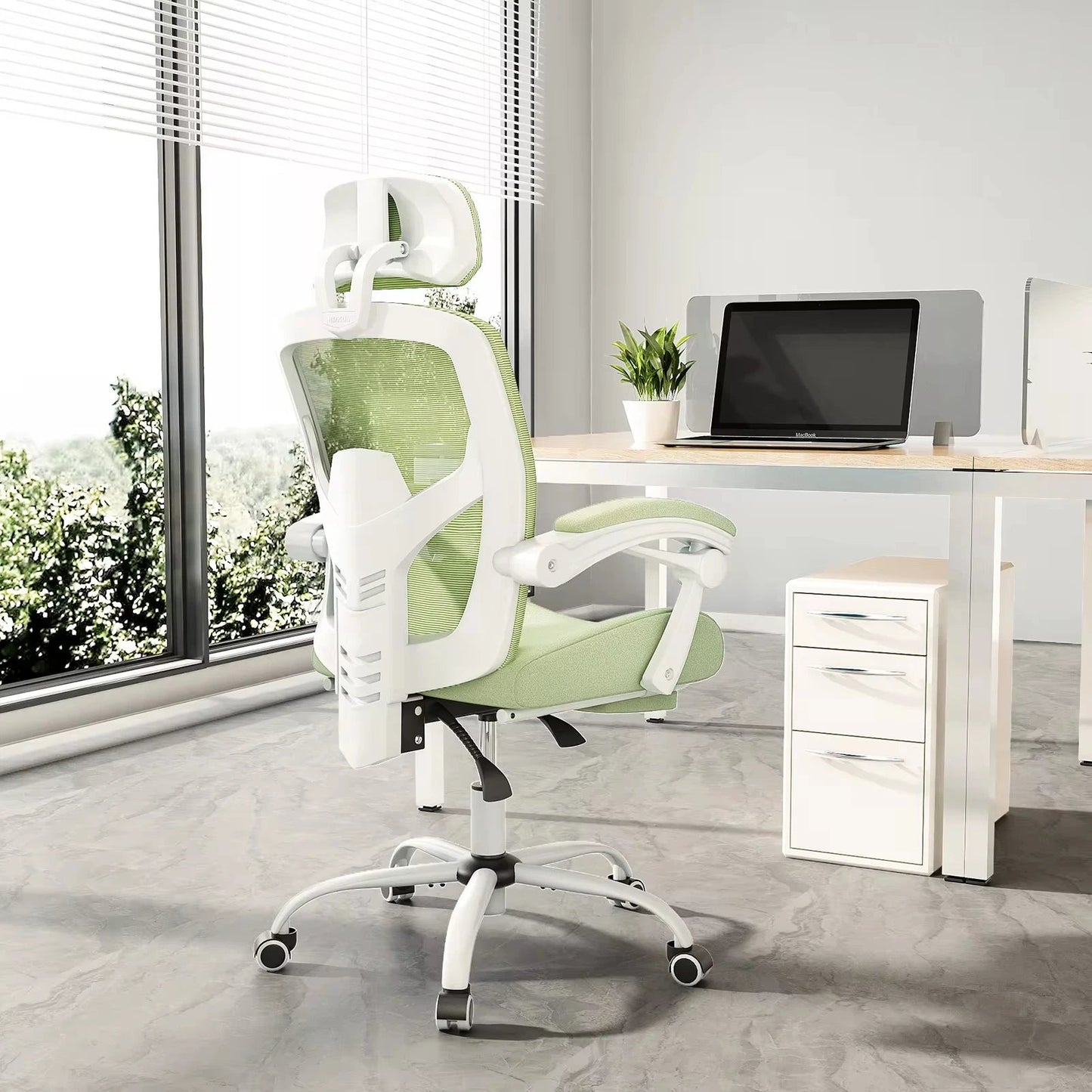 Chaise Ergonomique de Bureau Bleue - Mon Tapis Design