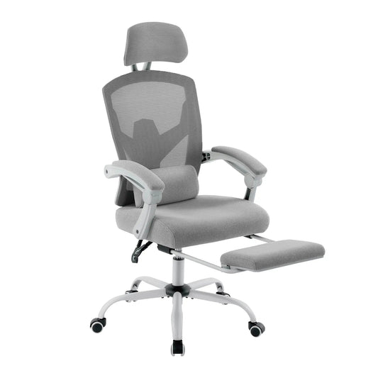 Chaise Ergonomique de Bureau Grise - Mon Tapis Design