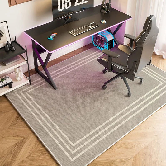 Tapis Bureau Gris Moderne - Mon Tapis Design