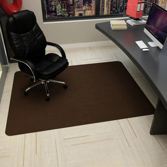 Tapis De Bureau Marron Foncé - Mon Tapis Design