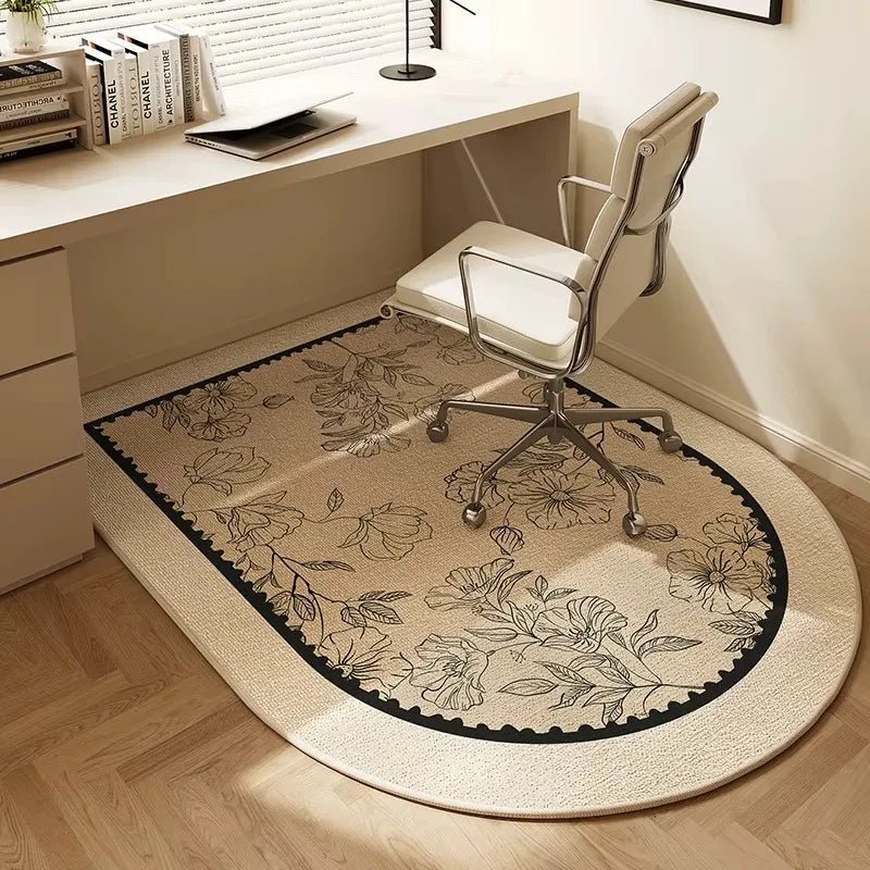 Tapis de Bureau Moderne Fleurs - Mon Tapis Design