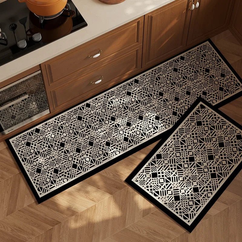 Tapis de Cuisine Antidérapant Motifs Géométriques - Mon Tapis Design