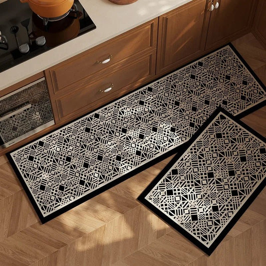 Tapis de Cuisine Antidérapant Motifs Géométriques - Mon Tapis Design