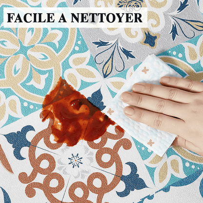 Tapis de Cuisine Carrelage Vintage Chic - Mon Tapis Design