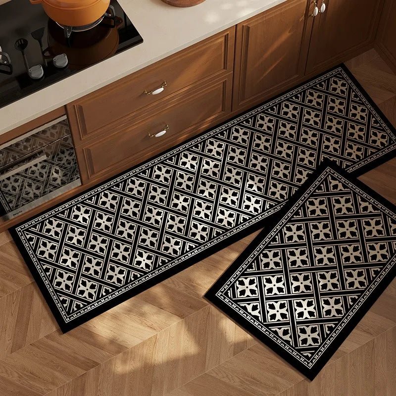 Tapis de Cuisine Carrelage Vintage Chic - Mon Tapis Design