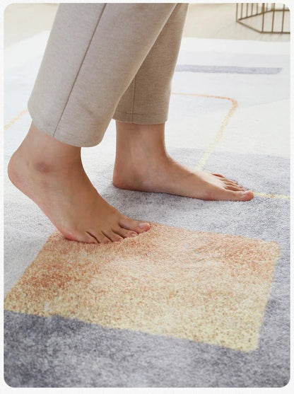 Tapis De Salon Minimaliste Design Blanc - Mon Tapis Design
