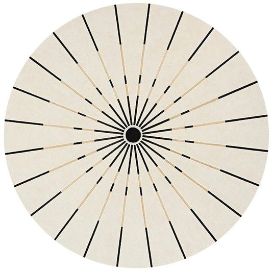 Tapis Rond Ambiance Nordique - Mon Tapis Design