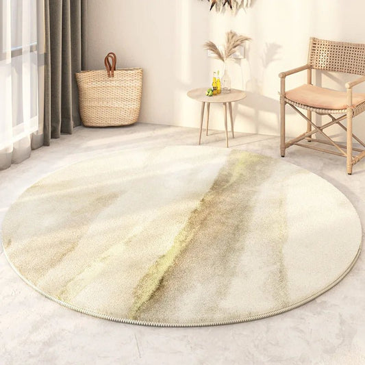 Tapis Rond Beige & Crème - Mon Tapis Design
