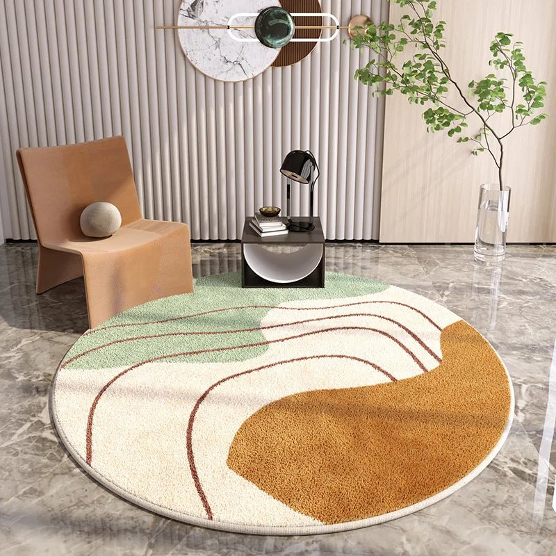 Tapis Rond Design Minimaliste Épuré - Mon Tapis Design