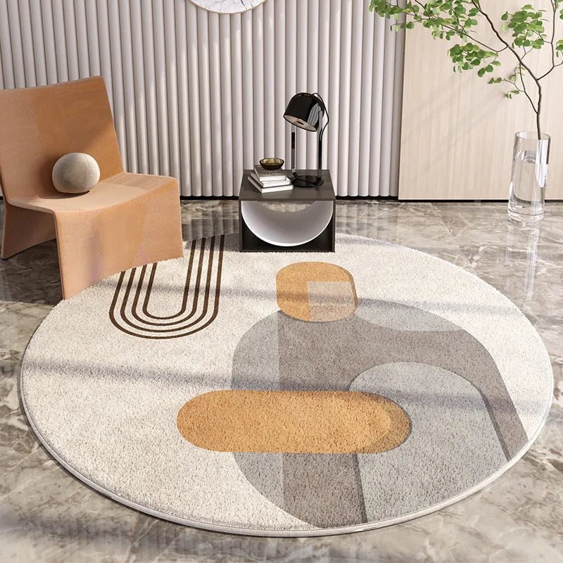 Tapis Rond Minimaliste Déco Moderne - Mon Tapis Design
