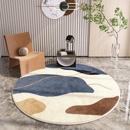 Tapis Rond Minimaliste Design Épuré - Mon Tapis Design