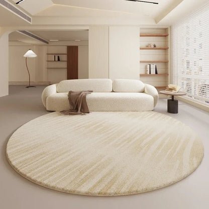 Tapis Rond Moderne Beige - Mon Tapis Design