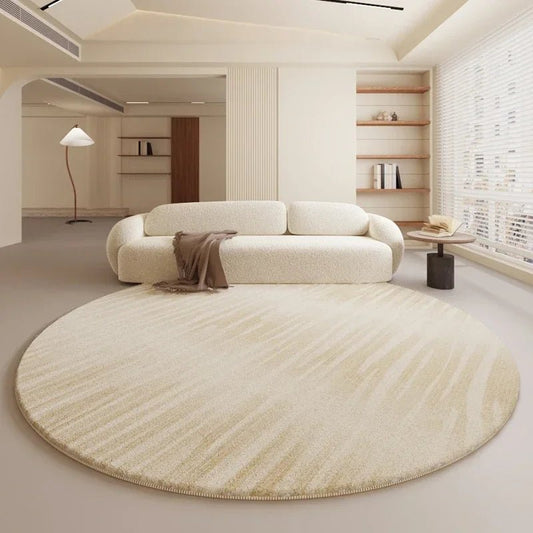 Tapis Rond Moderne Beige - Mon Tapis Design