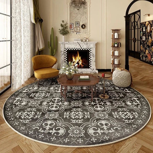 Tapis Rond Moderne Élégance Sobre - Mon Tapis Design