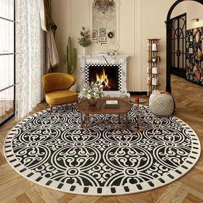 Tapis Rond Moderne Motifs Classique - Mon Tapis Design