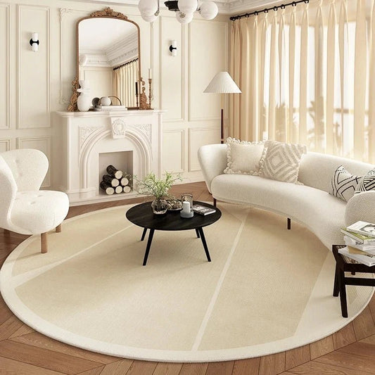 Tapis Rond Moderne Ton Neutre - Mon Tapis Design