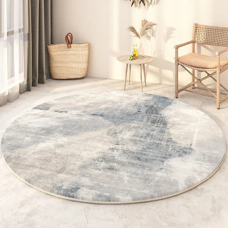 Tapis Rond Nordique Ton Neutre - Mon Tapis Design
