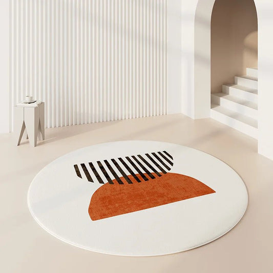 Tapis Rond Salon Ambiance Ethnique - Mon Tapis Design