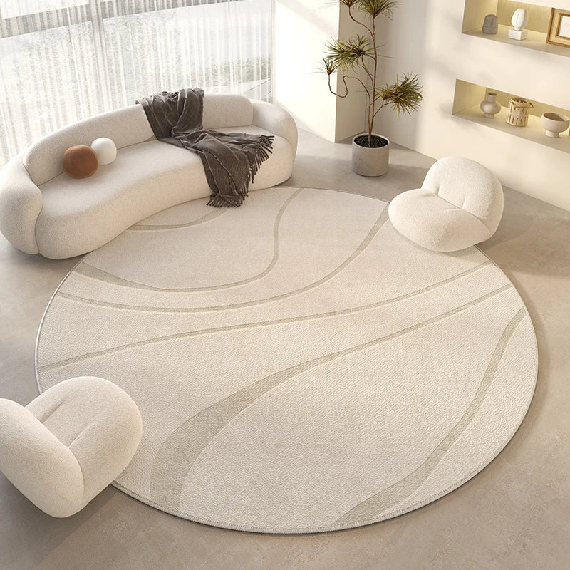 Tapis Rond Salon Minimaliste - Mon Tapis Design