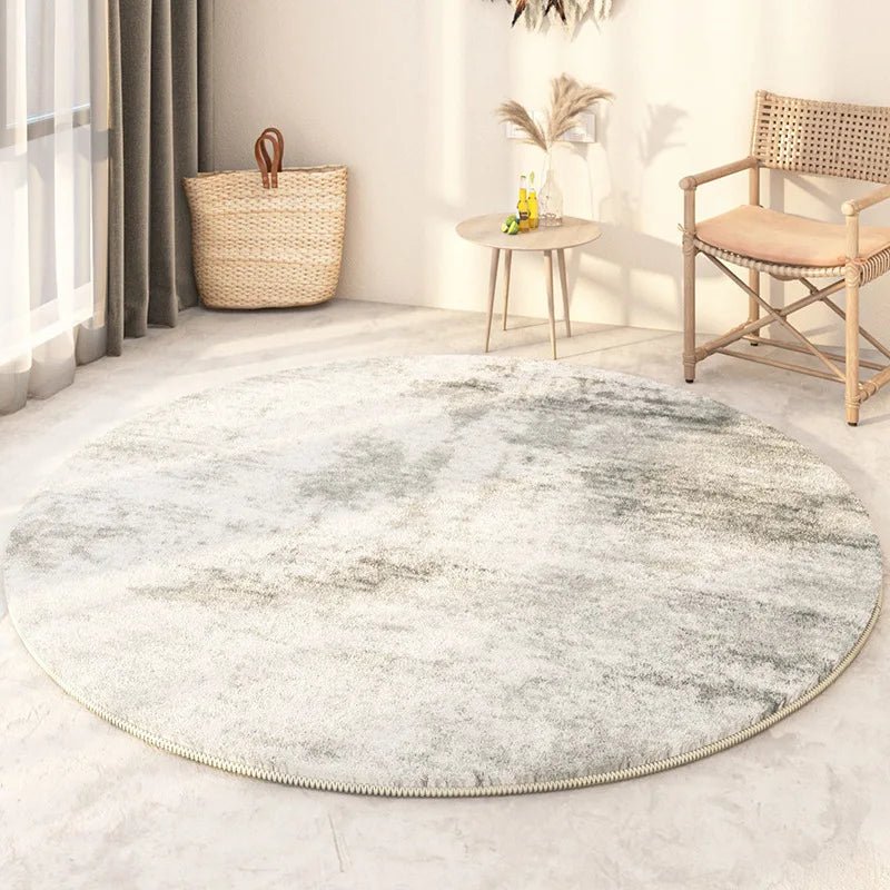 Tapis Rond Scandinave Ton Neutre - Mon Tapis Design