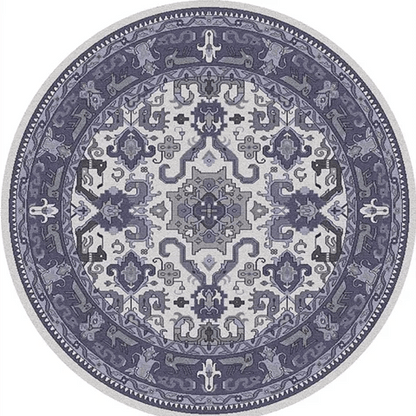 Tapis Rond Vintage Antique Traditionnel - Mon Tapis Design