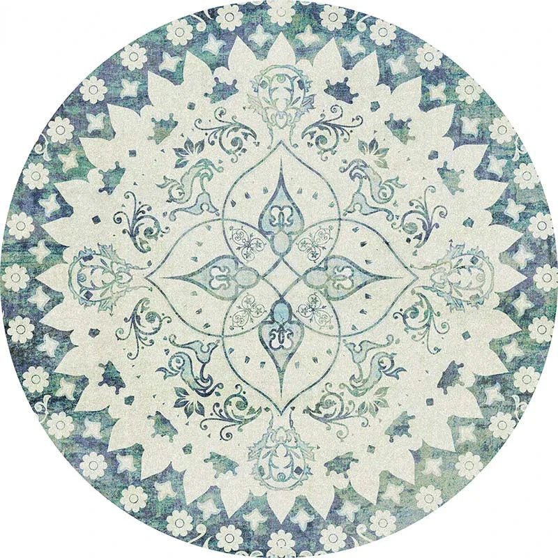 Tapis Rond Vintage Bohème Rétro - Mon Tapis Design