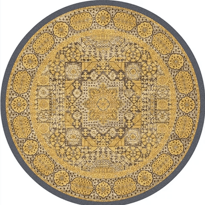 Tapis Rond Vintage Déco Industrielle - Mon Tapis Design