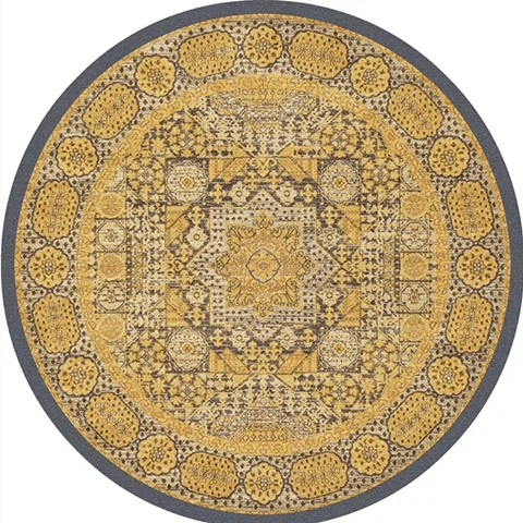Tapis Rond Vintage Déco Industrielle - Mon Tapis Design