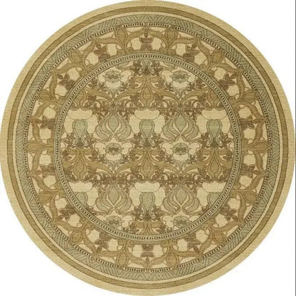 Tapis Rond Vintage Déco Motifs d’Autrefois - Mon Tapis Design