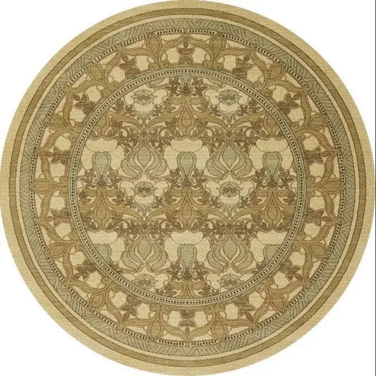Tapis Rond Vintage Déco Motifs d’Autrefois - Mon Tapis Design