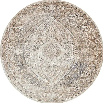 Tapis Rond Vintage Esprit Ancien - Mon Tapis Design