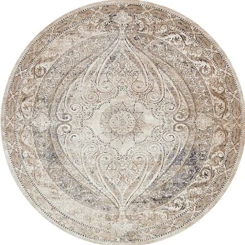 Tapis Rond Vintage Esprit Ancien - Mon Tapis Design