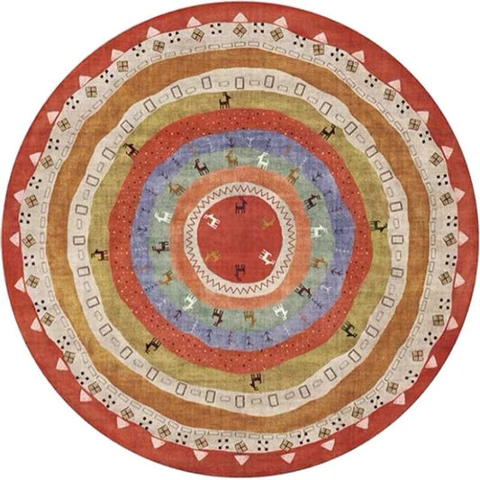Tapis Rond Vintage Inspiration Marocaine - Mon Tapis Design